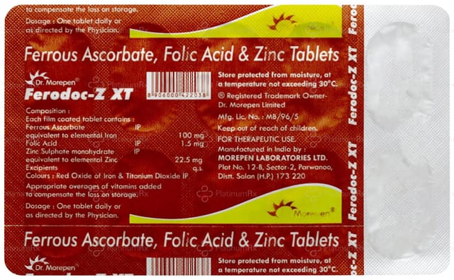 Ferodoc Z XT Tablet 10s