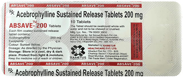 Absave 200mg Tablet SR 10s