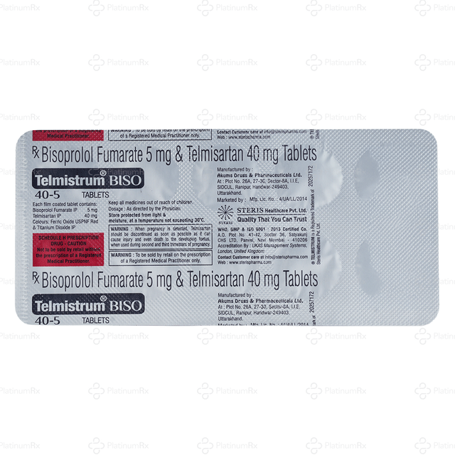Telmistrum Biso 40/5mg Tablet 10s
