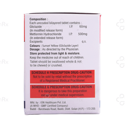Gliclavac M 60/500mg Tablet ER 10s