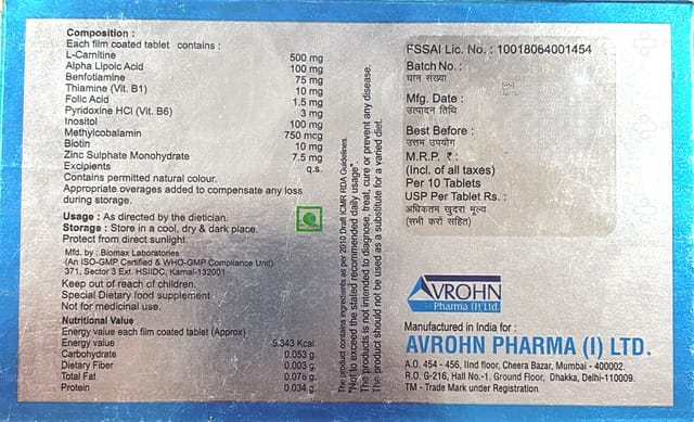 Vitaron Tablet 10s