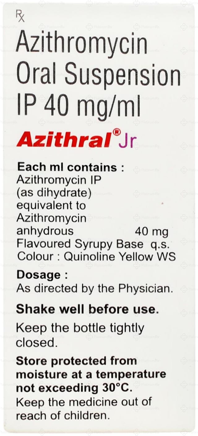 Azithral JR 40mg Oral Suspension 7.5ml