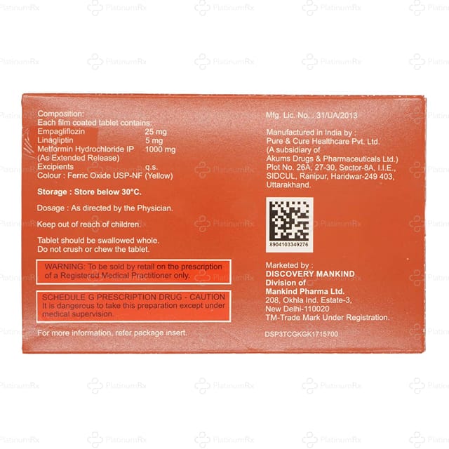 Dynaduo M 25/1000mg Tablet 10s