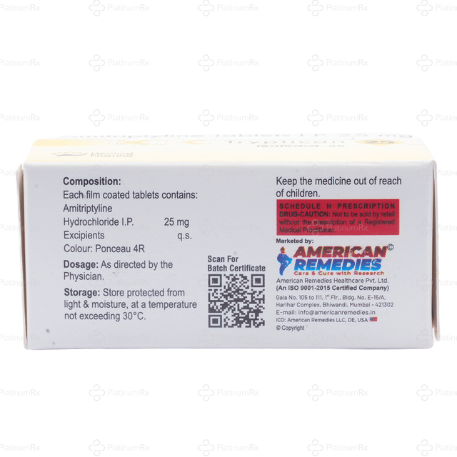 Tryptican 25mg Tablet 10s
