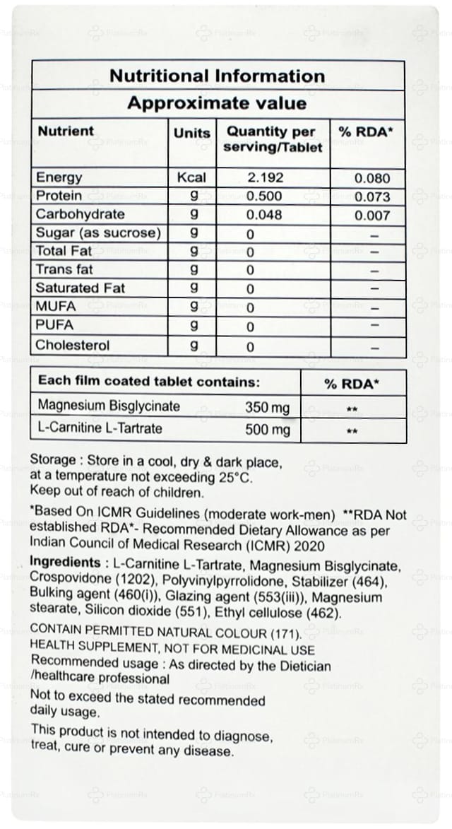 Carniglo M 500/350mg Tablet 15s