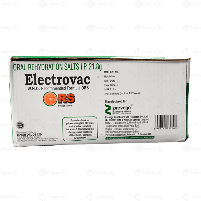 Electrovac ORS Orange Flavour Powder 21.8g