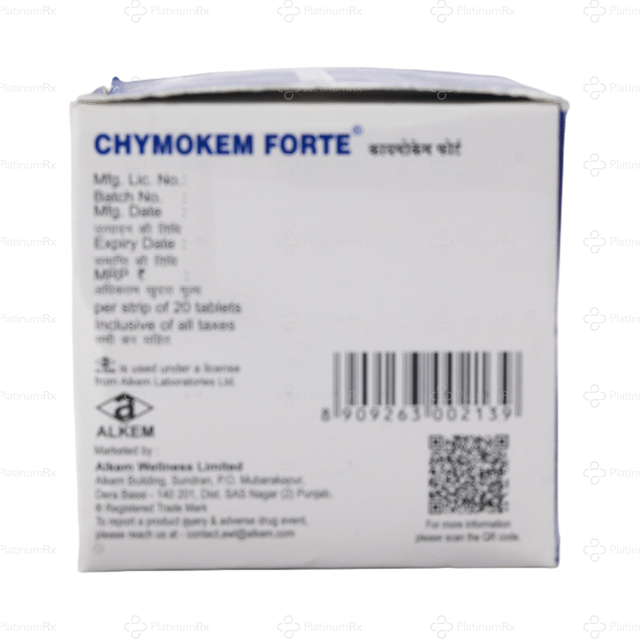 Chymokem Forte 100000AU Tablet 20s