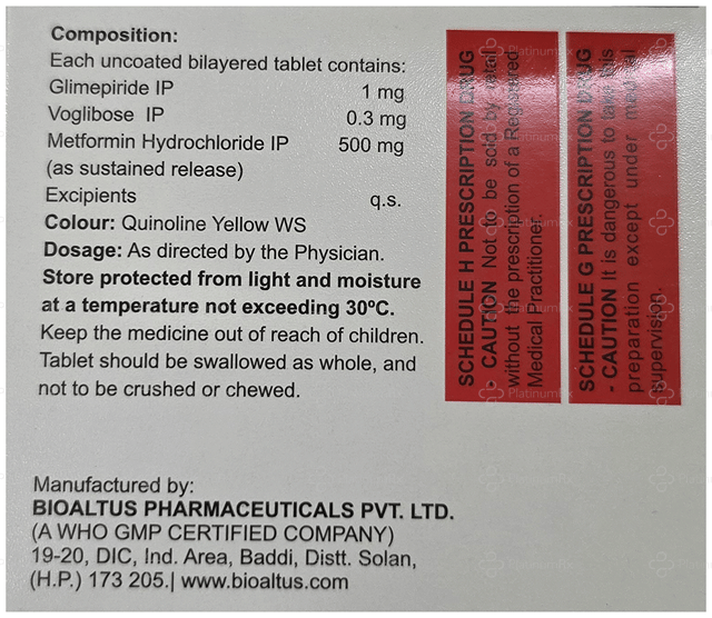 Vogligift GM 1/500/0.3mg Tablet SR 15s