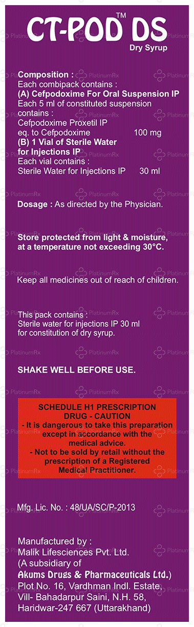 CT Pod DS 100mg Oral Suspension 30ml