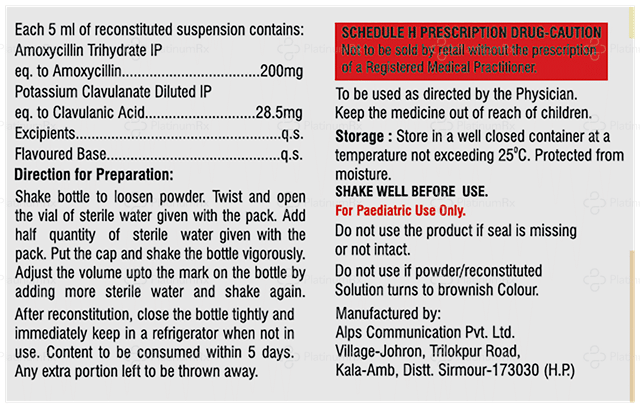 Lgclav 200/28.5mg Oral Suspension 30ml