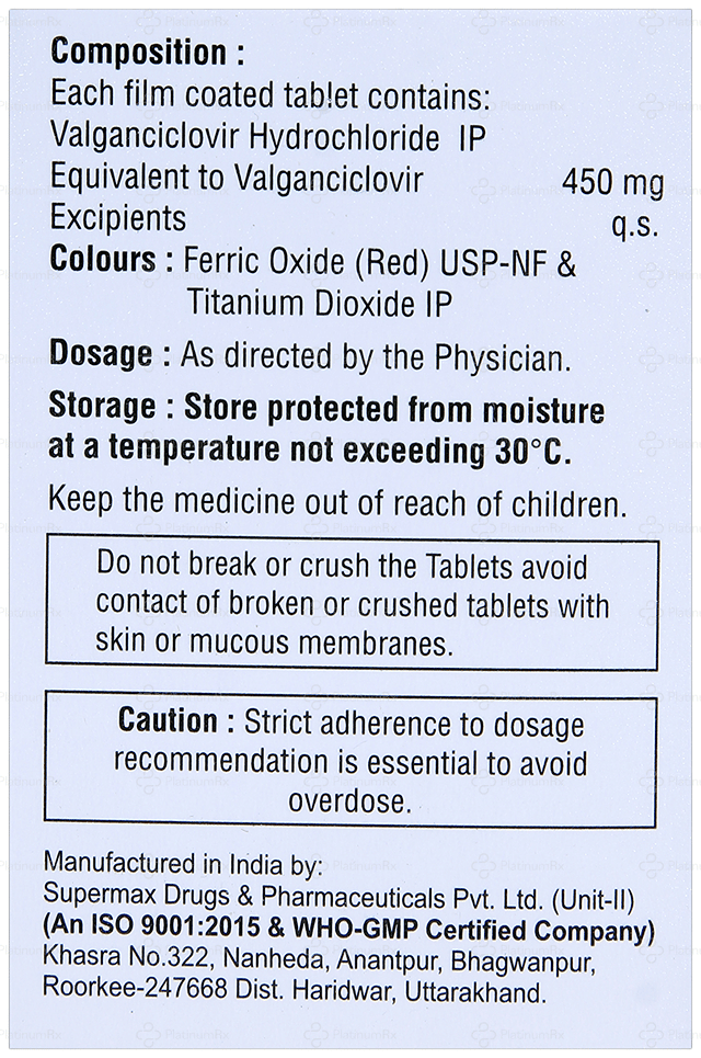 Valgaten 450mg Tablet 2s