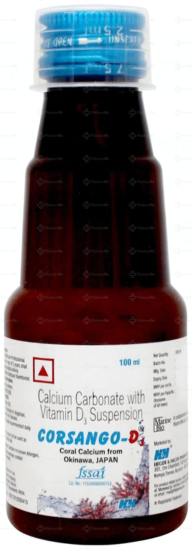 Corsango D3 200mg/200IU Oral Suspension 100ml