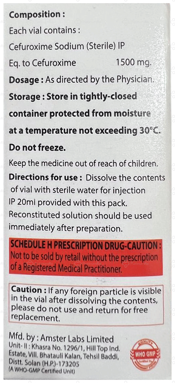 Evercef 1500mg Injection 1s