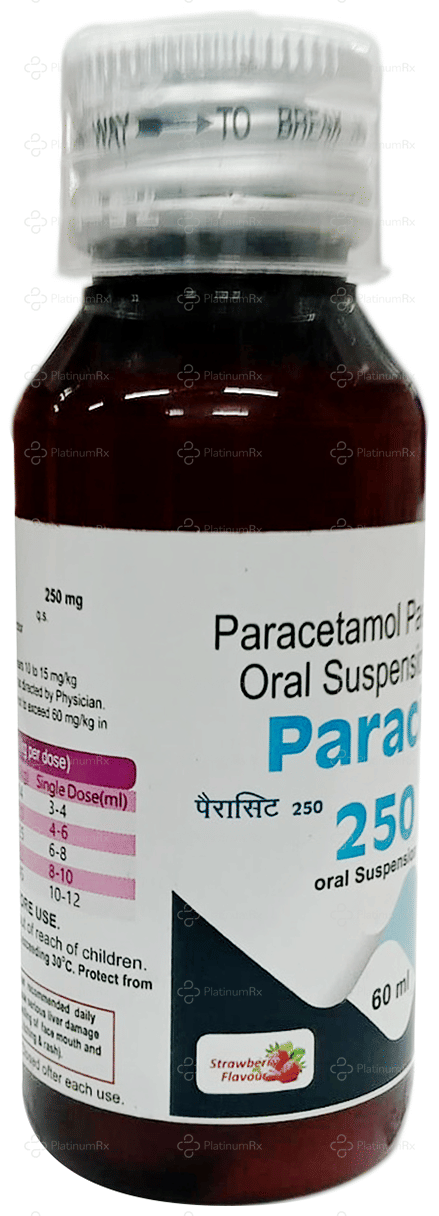 Paracit 250mg Strawberry Oral Suspension 60ml