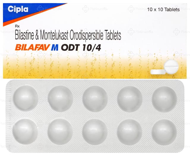 Bilafav M ODT 10/4mg Tablet 10s