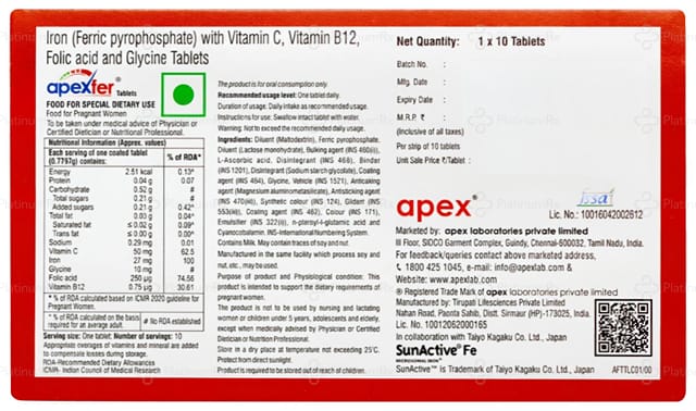 Apexfer Tablet 10s