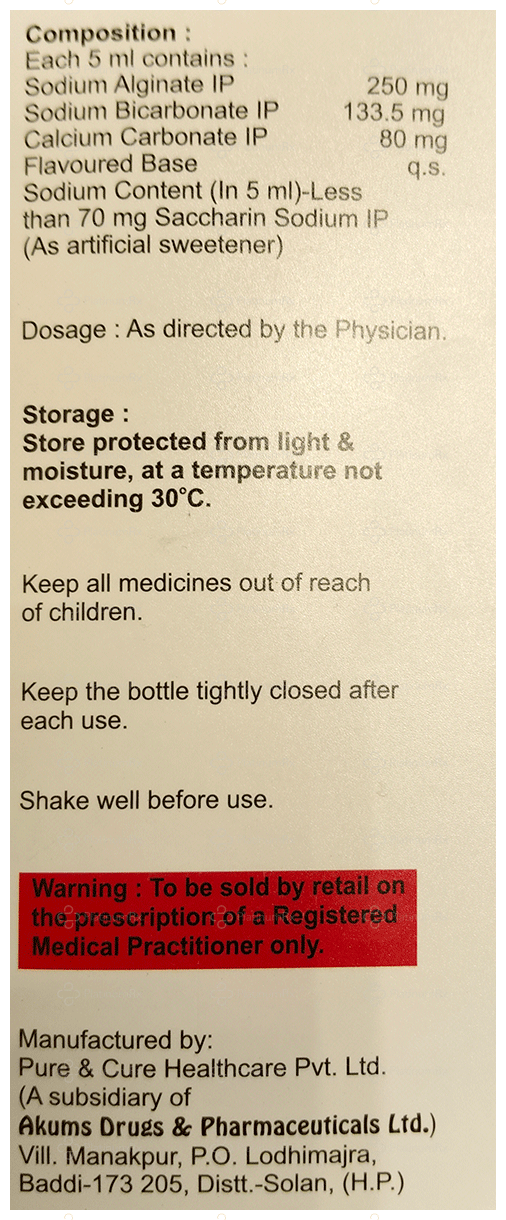 IsoRaft 32/250/133.5mg Oral Suspension 200ml