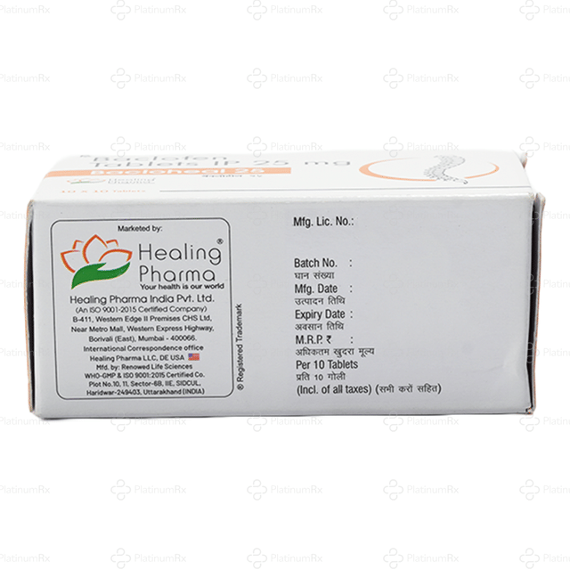 Bacloheal 25mg Tablet 10s