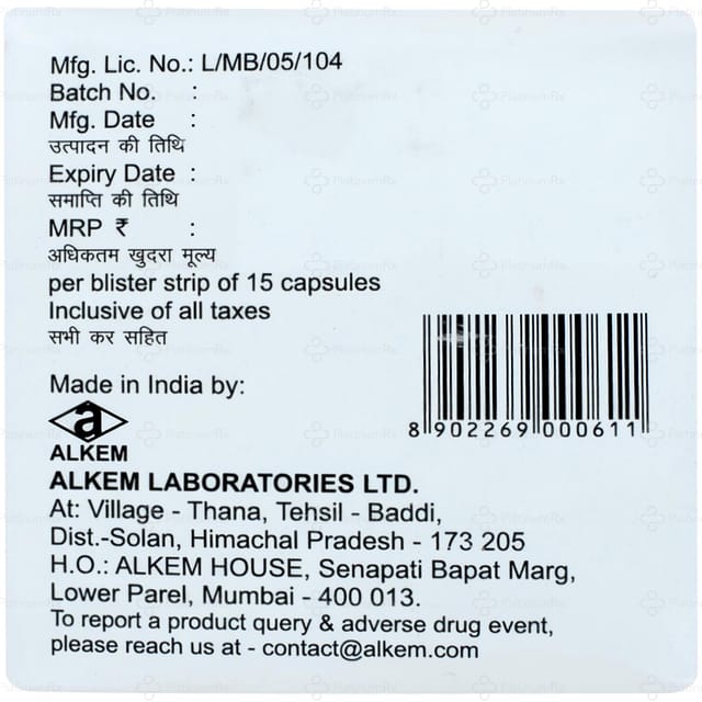 Almox 250mg Capsule 15s