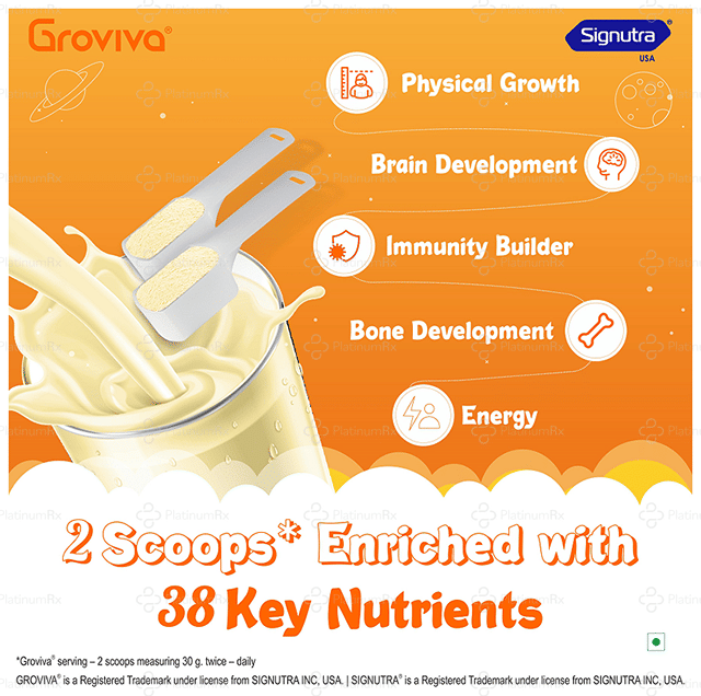 Groviva Child Nutrition Flavour Chocolate Powder 400gm