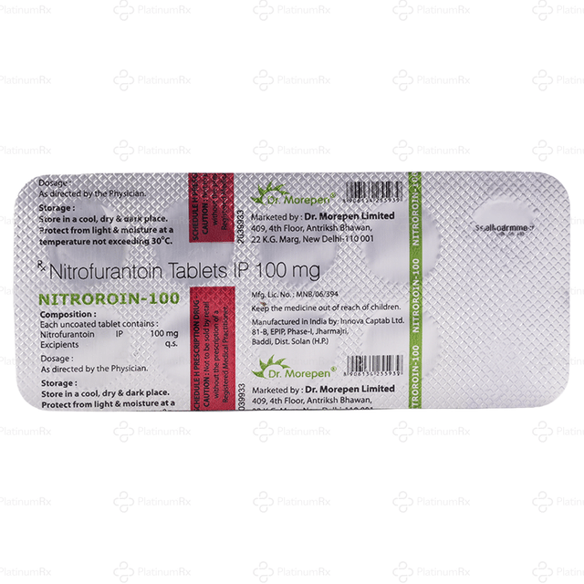 Nitroroin 100mg Tablet 10s