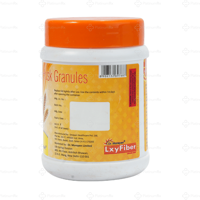 LxyFiber Sugar Free Orange Flavour Granules Jar 90gm