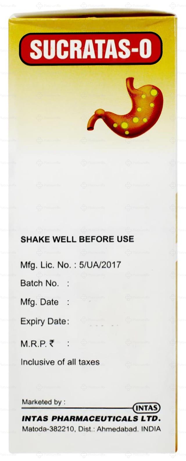 Sucratas O 20/1000mg Suspension 200ml