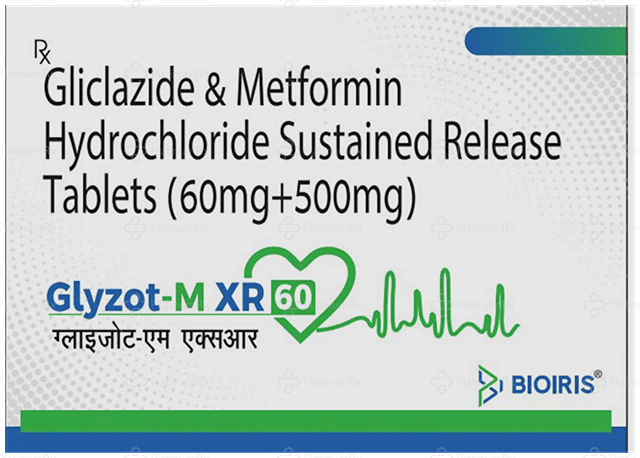 Glyzot M XR 60/500mg Tablet SR 10s