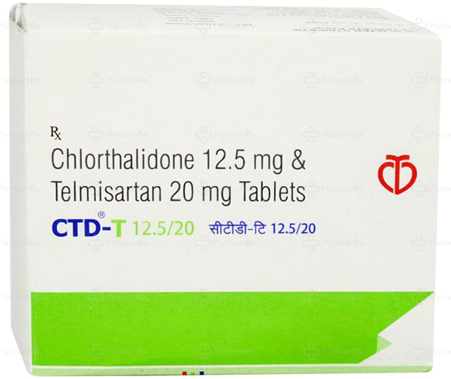 CTD T 12.5/20mg Tablet 15s