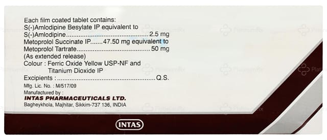 Espin MT 2.5/50mg Tablet ER 10s