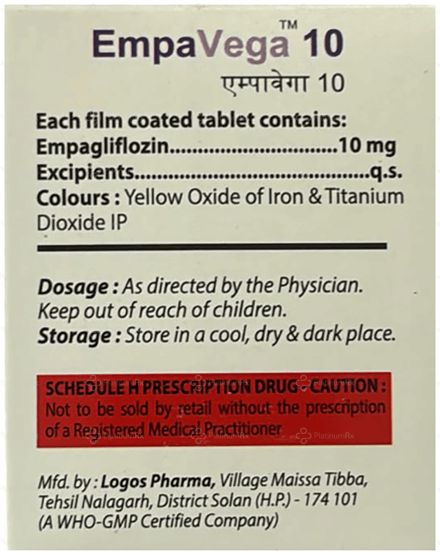 EmpaVega 10mg Tablet 10s