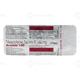 Acemiz 100mg Tablet 10s