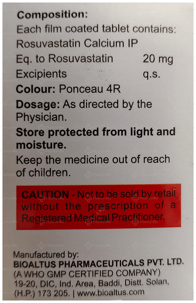 Rostiva 20mg Tablet 15s