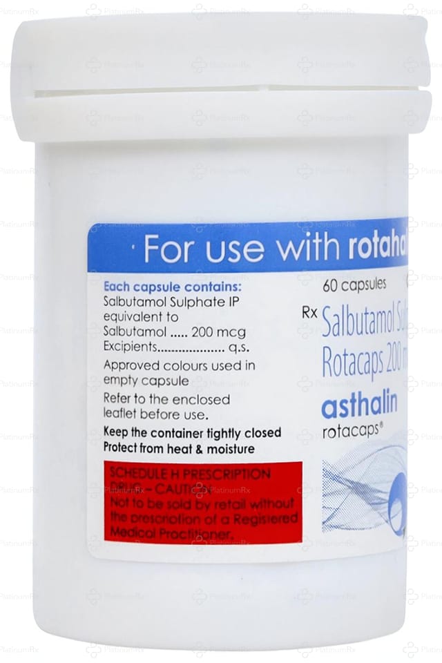Asthalin Rotas 200mcg Capsule 60s