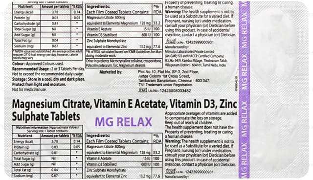 MG Relax Tablet 10s