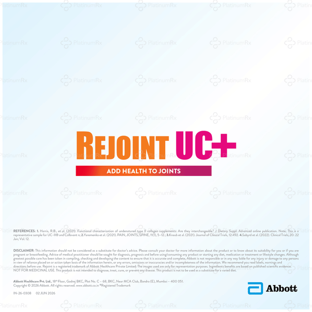 Rejoint UC Plus Gluten Free Tablet 10s