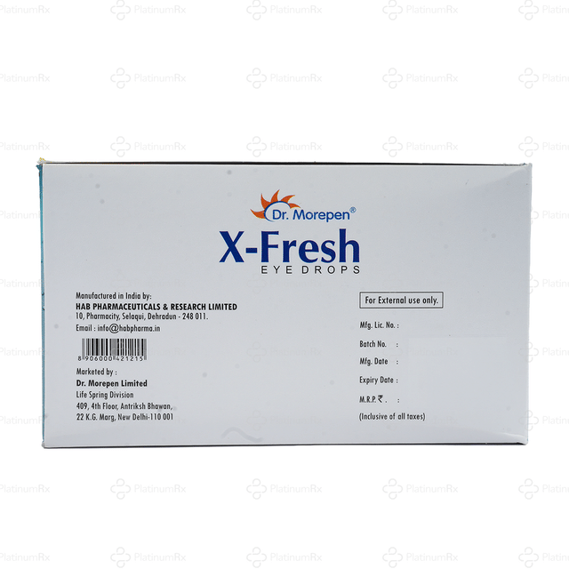 X Fresh 0.5% Eye Drop 10ml