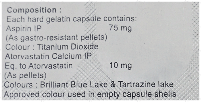 ATOReco ASP 75/10mg Capsule 15s