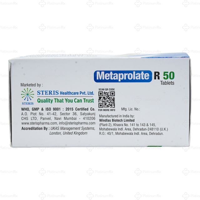 Metaprolate R 50/5mg Tablet ER10s