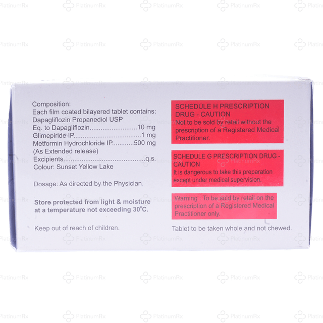 Dapaking GM 1/10/500mg XR Tablet 10s