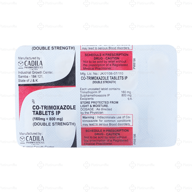 Co Trimoxazole DS 800/160mg Tablet 10s