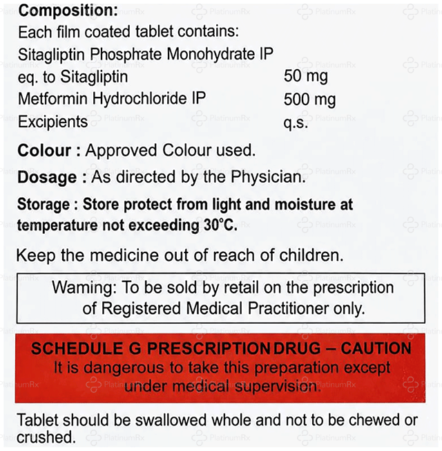 Aegisit M 500/50mg Tablet 10s