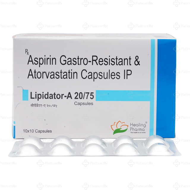 Lipidator A 20/75mg Capsule 10s