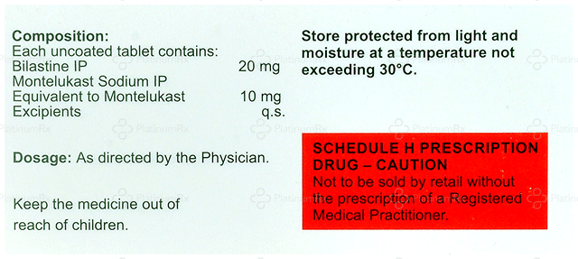 Montewal B 20/10mg Tablet 10s