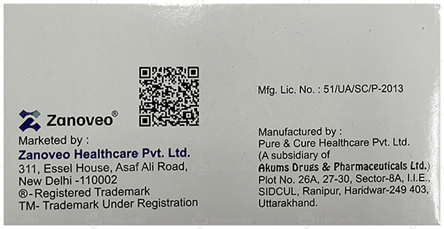 Zanerve 75mg/1500mcg Tablet SR 10s