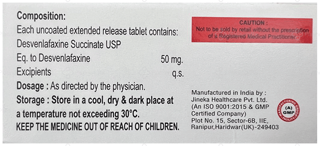 Deslayork 50mg Tablet ER 10s