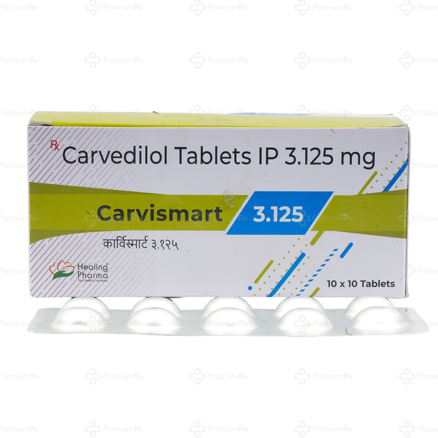 Carvismart 3.125mg Tablet 10s