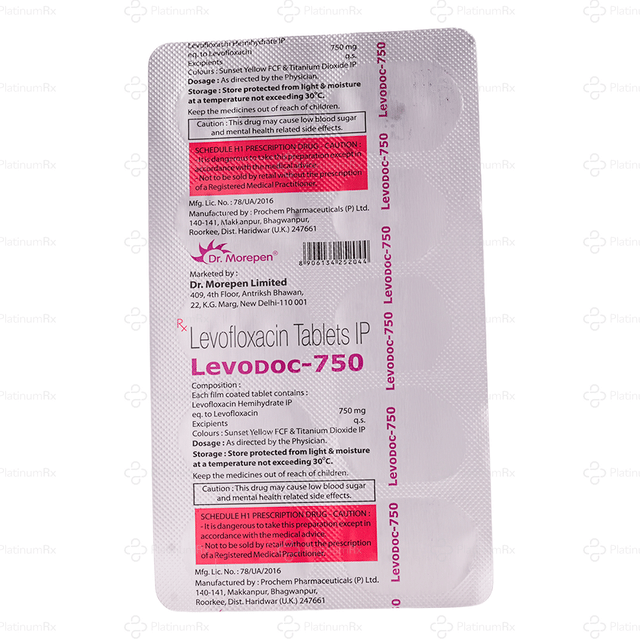 Levodoc 750mg Tablet 10s