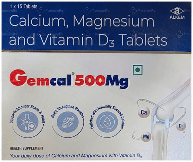 Gemcal 500mg Tablet 15s