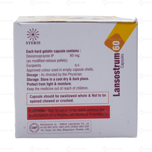 Lansostrum 60mg Capsule 10s